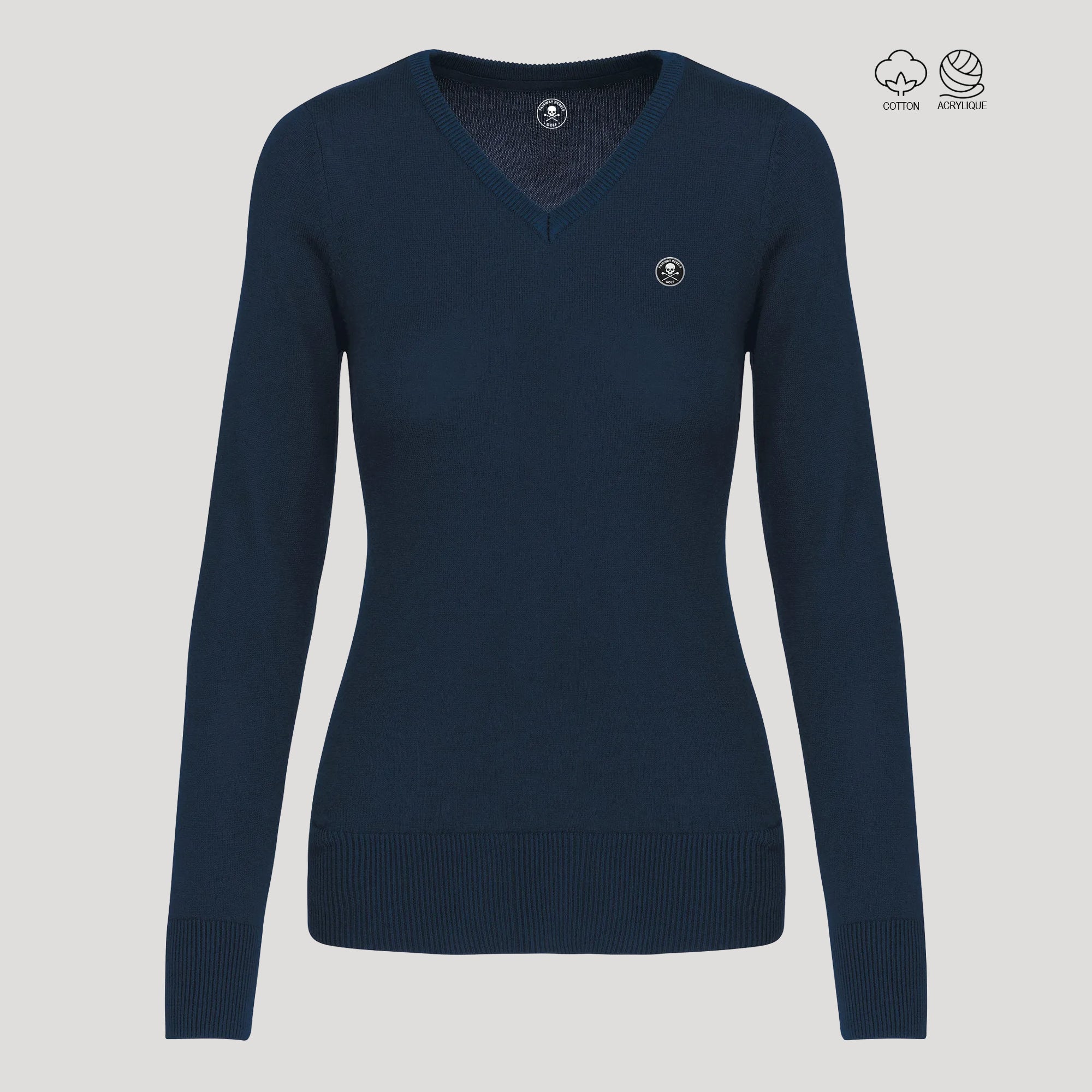 Pull Golf Femme Col V - 62.00 EUR