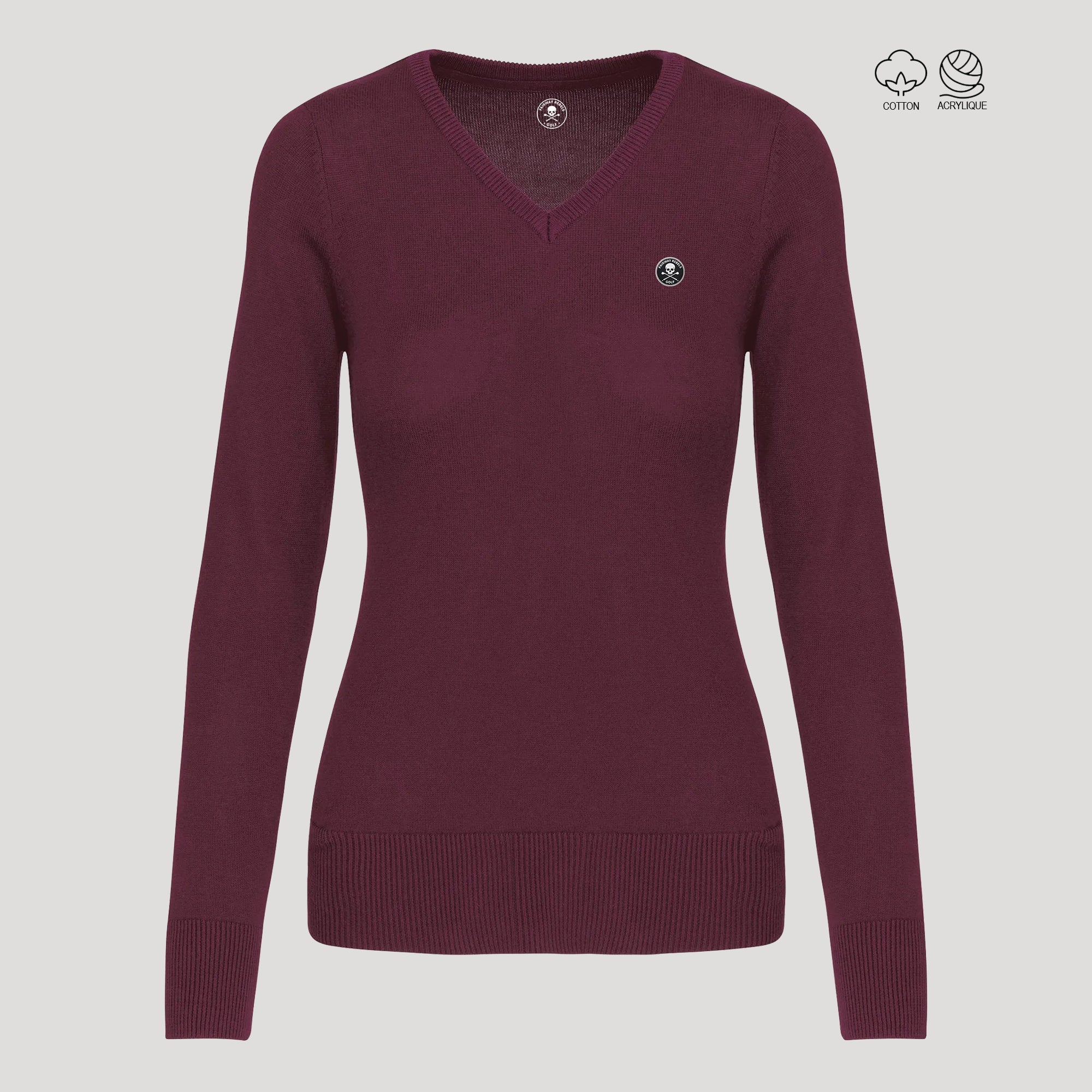 Pull Golf Femme Col V - 62.00 EUR