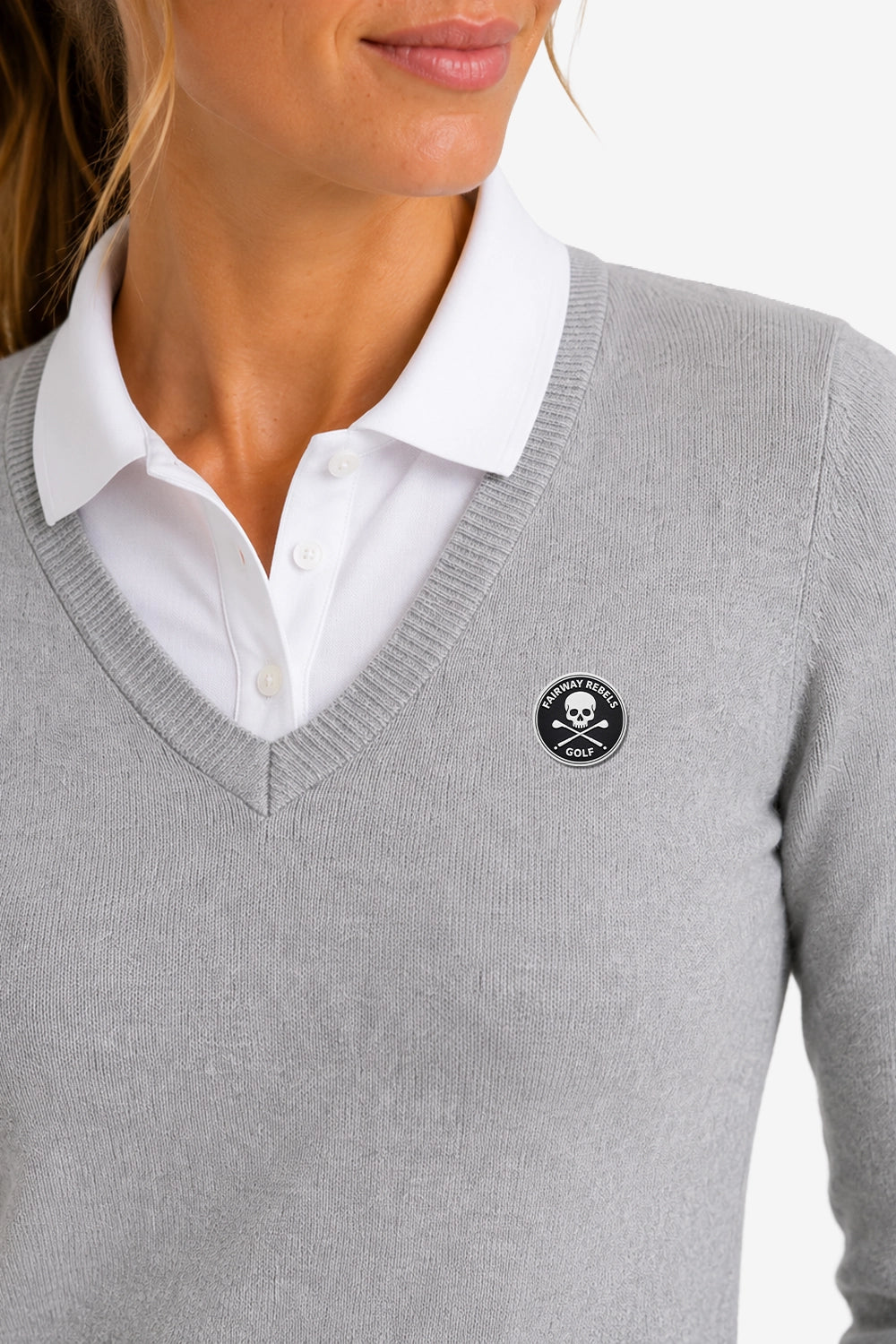 Women's V-Neck Golf Sweater
