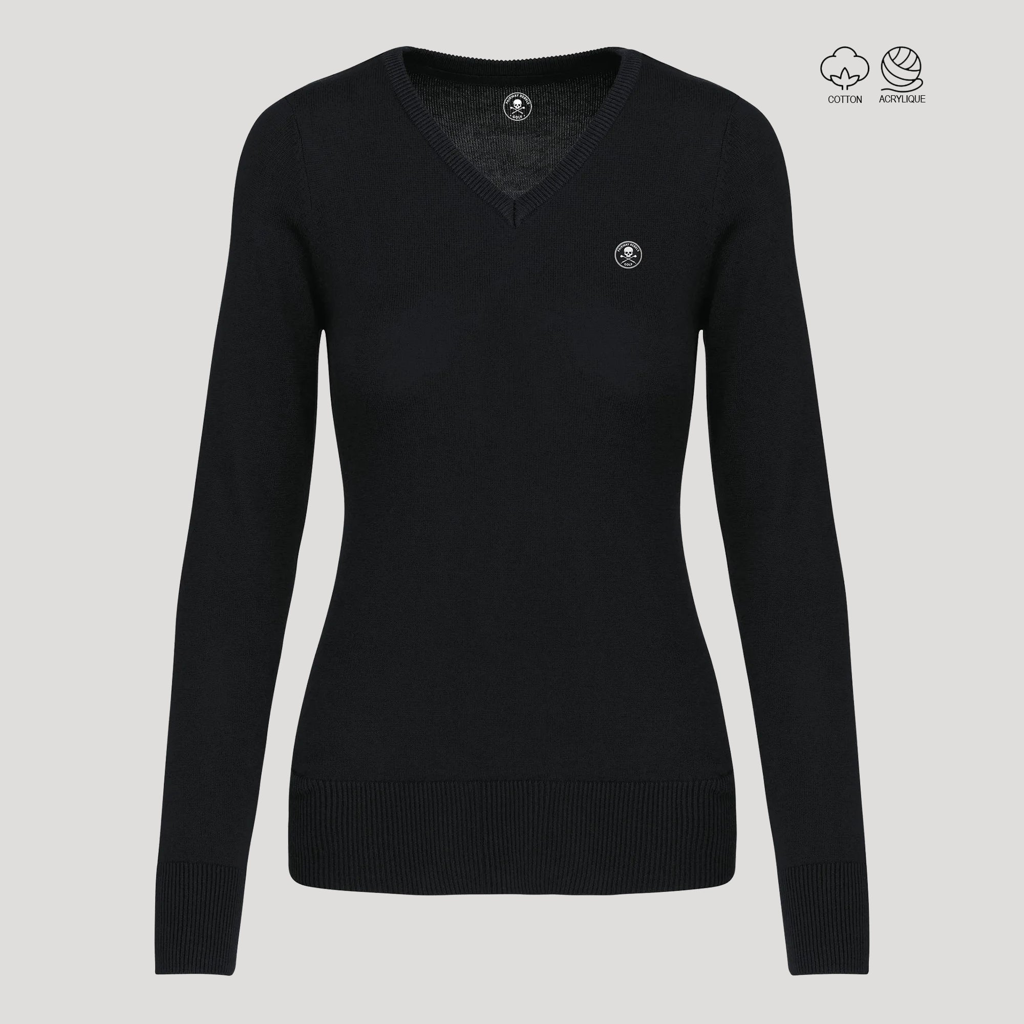 Pull Golf Femme Col V - 62.00 EUR