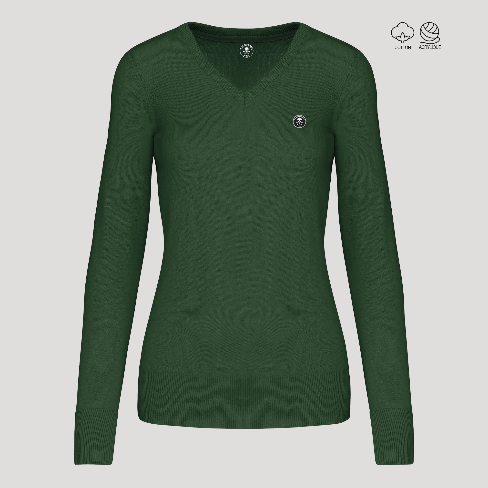 Pull Golf Femme Col V - 62.00 EUR