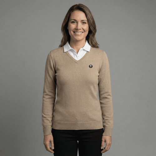 Pull Golf Femme Col V