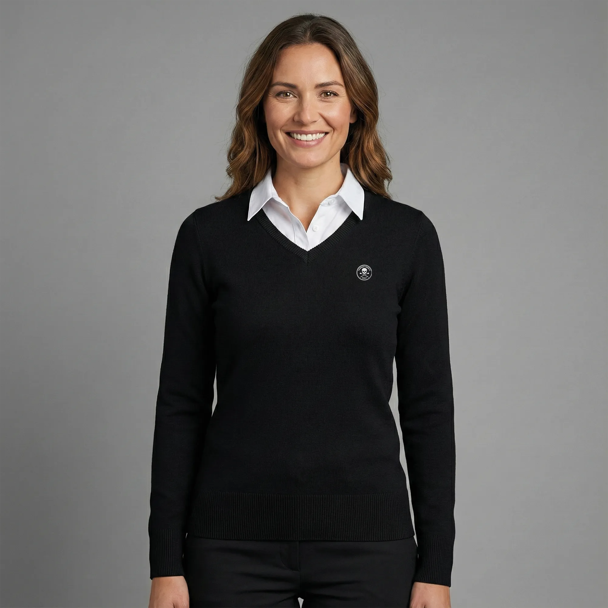 Pull Golf Femme Col V