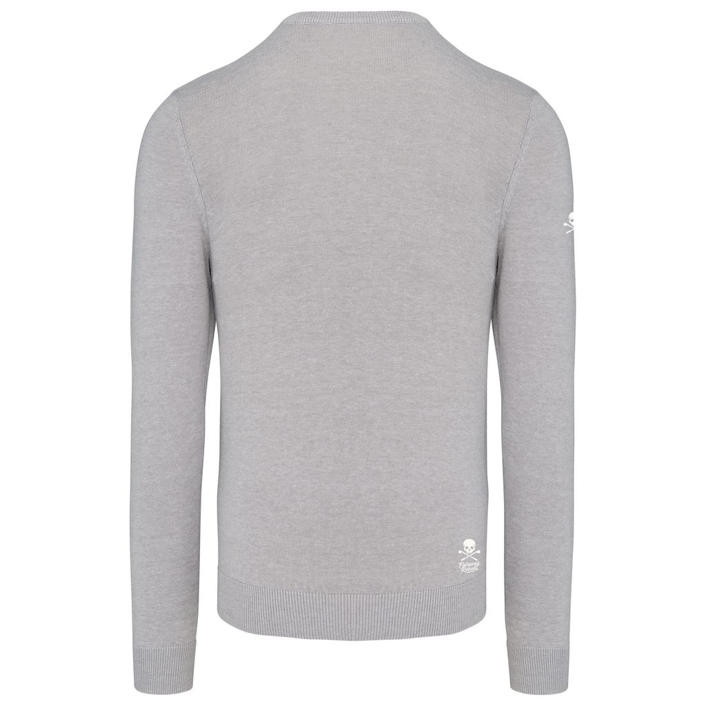 Pull Col V Homme Gris Fairway-Rebels Golf