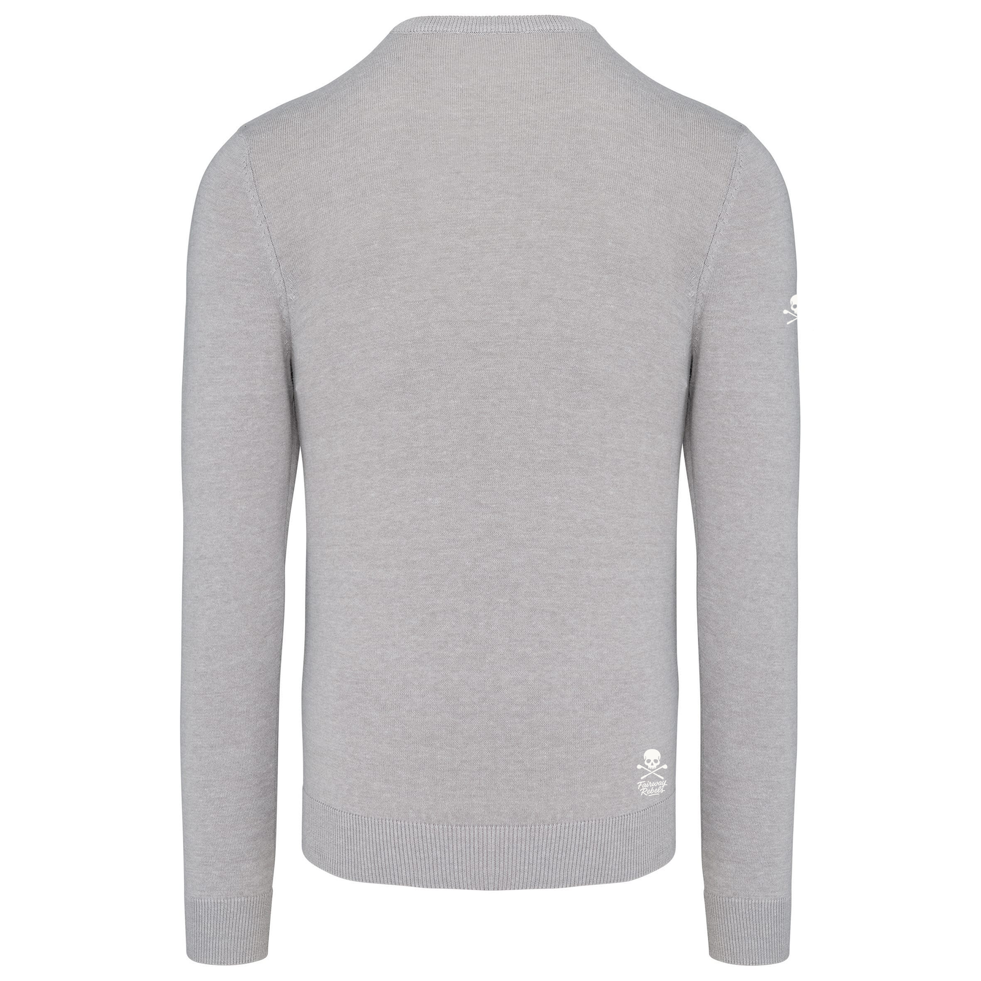 Pull Col V Homme Gris Fairway-Rebels Golf