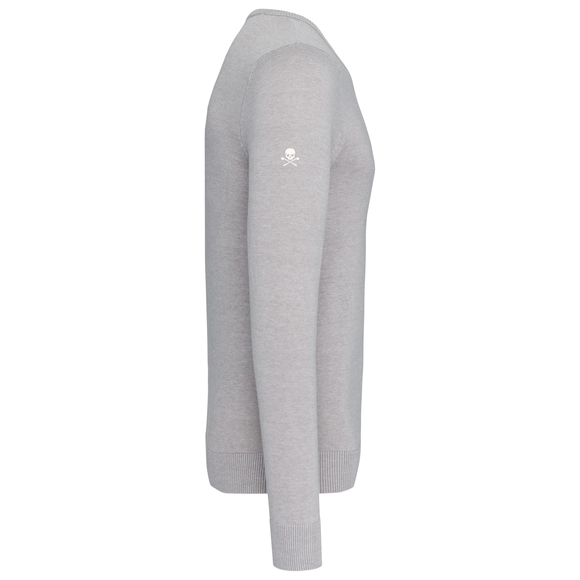 Pull Col V Homme Gris Fairway-Rebels Golf