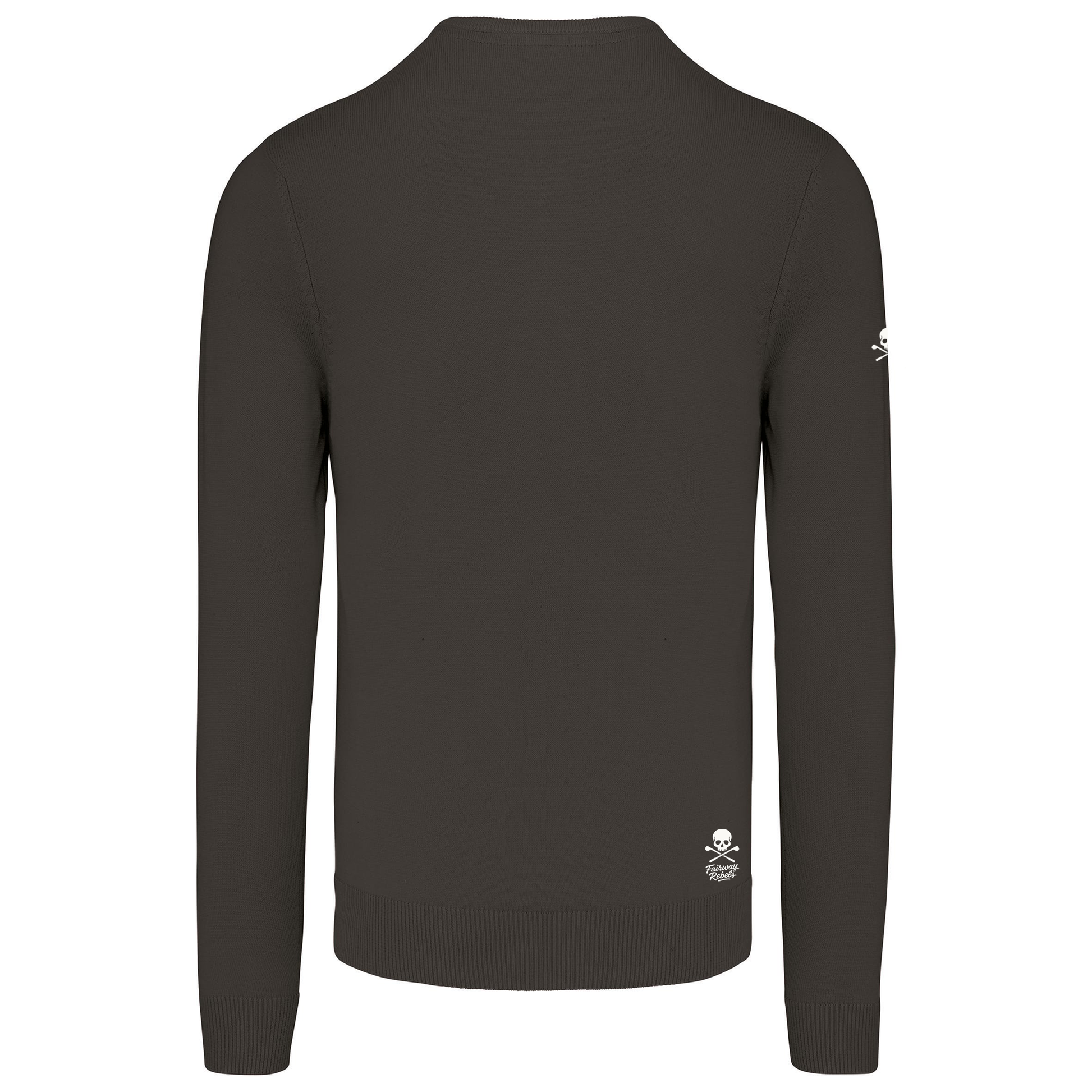 Pull Col V Homme Gris Foncé Fairway-Rebels Golf