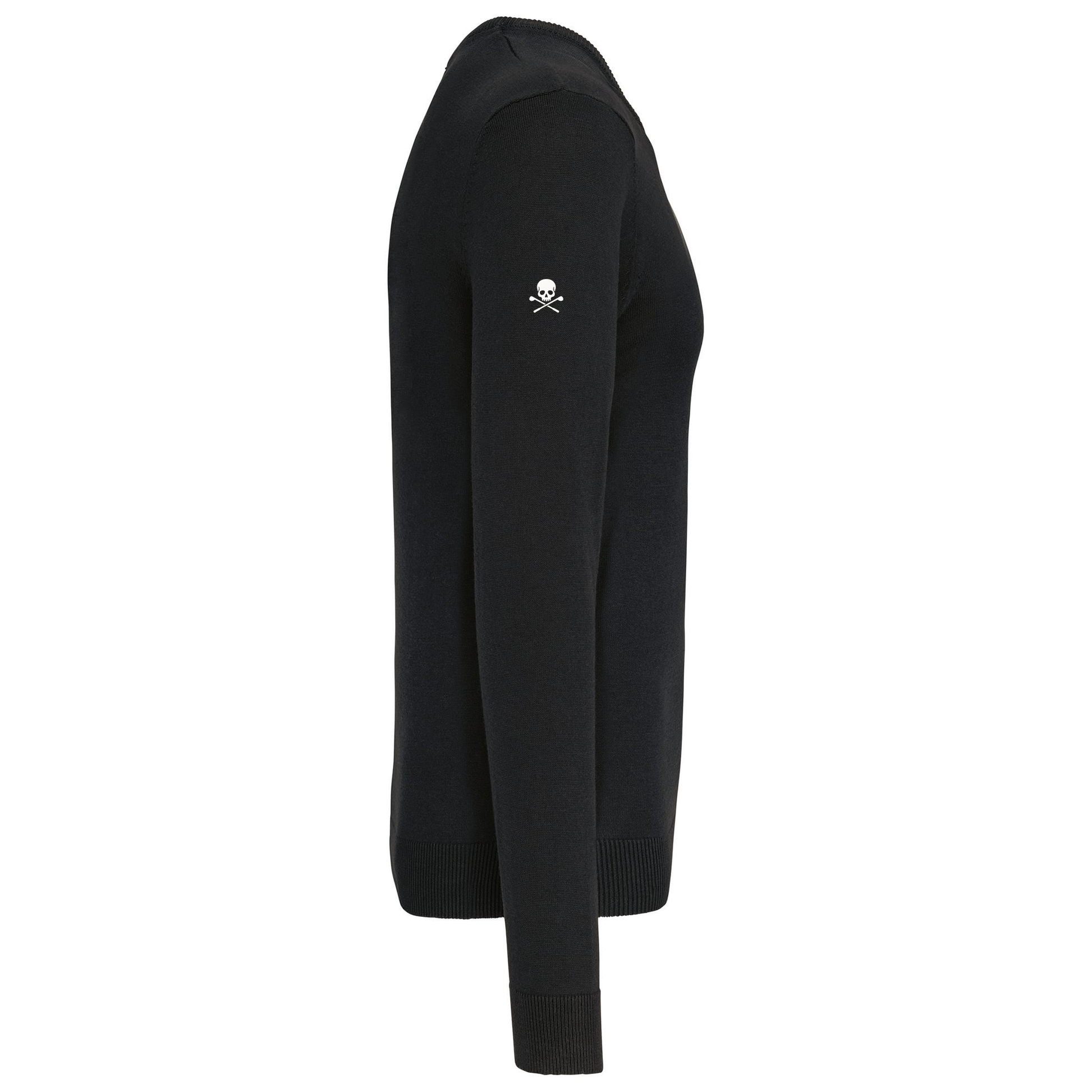 Pull Col V Homme Noir Fairway-Rebels Golf