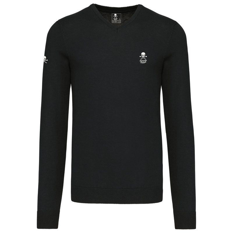 Pull Col V Homme Noir Fairway-Rebels Golf - Fairway Rebels golf -Pull col V -62.00 EUR