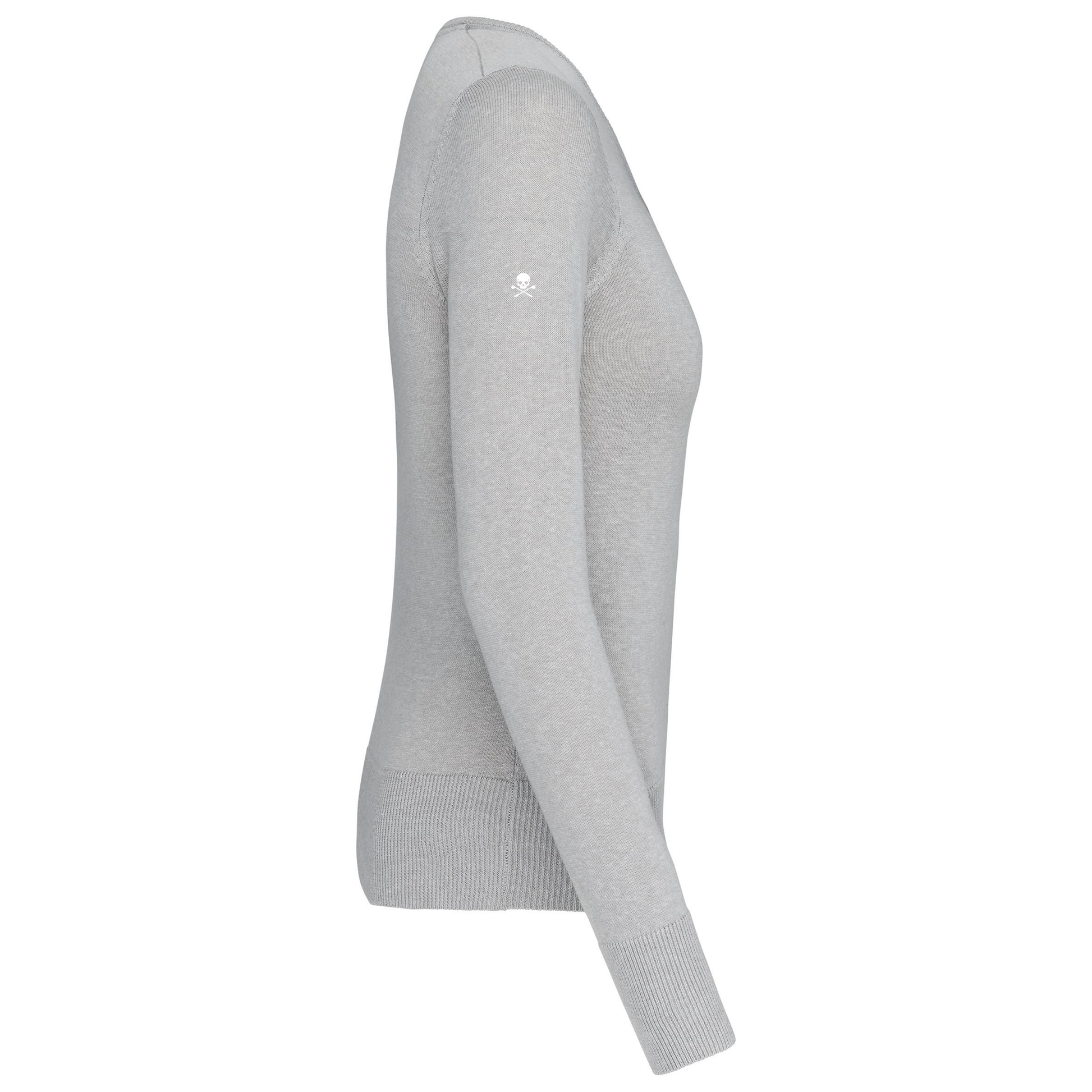 Pull Femme Col V Gris Clair - Fairway Rebels - Fairway Rebels golf