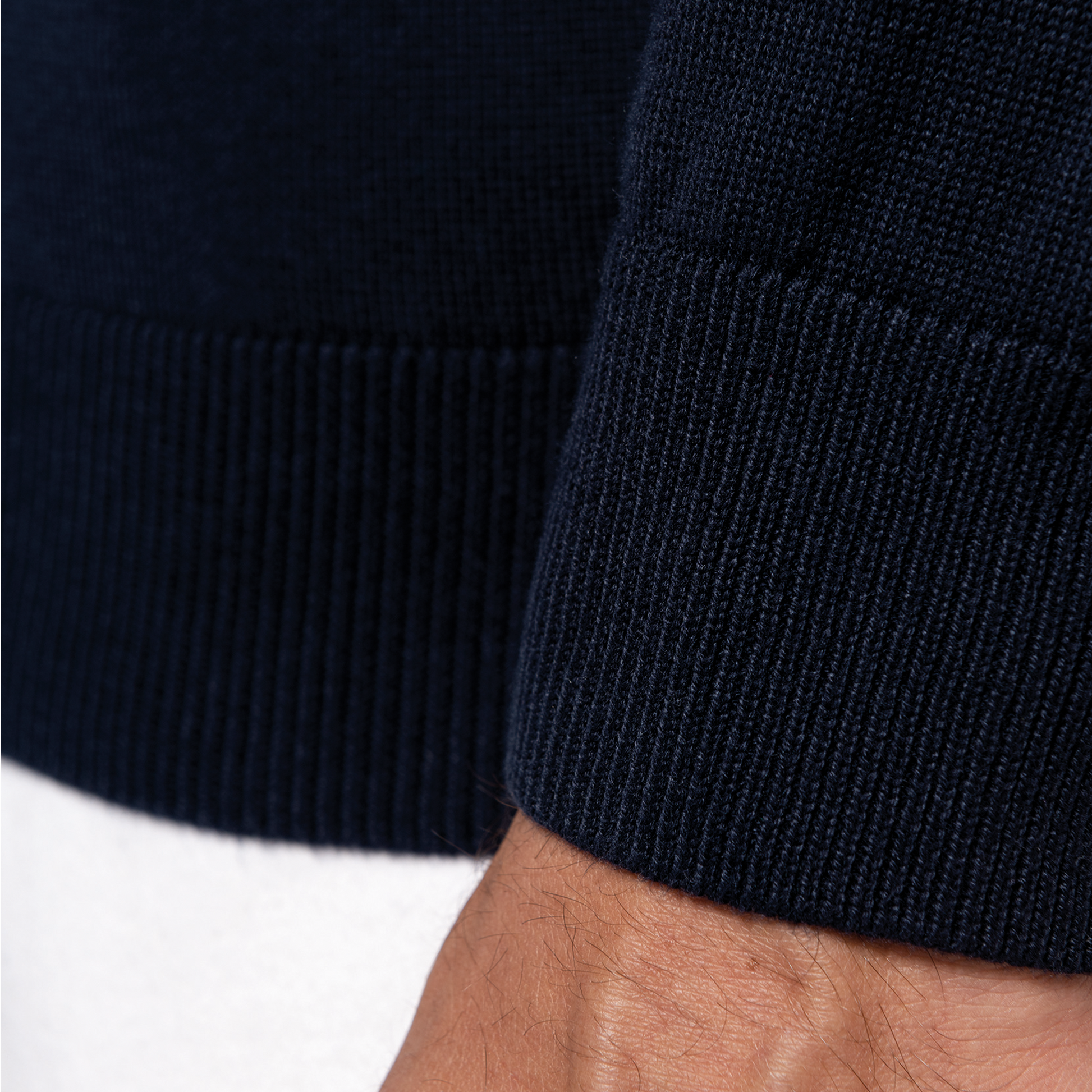 Pull Col Rond Homme Skull Bleu Marine - Fairway Rebels golf