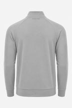 Pull golf technique gris clair à col montant, vue dos