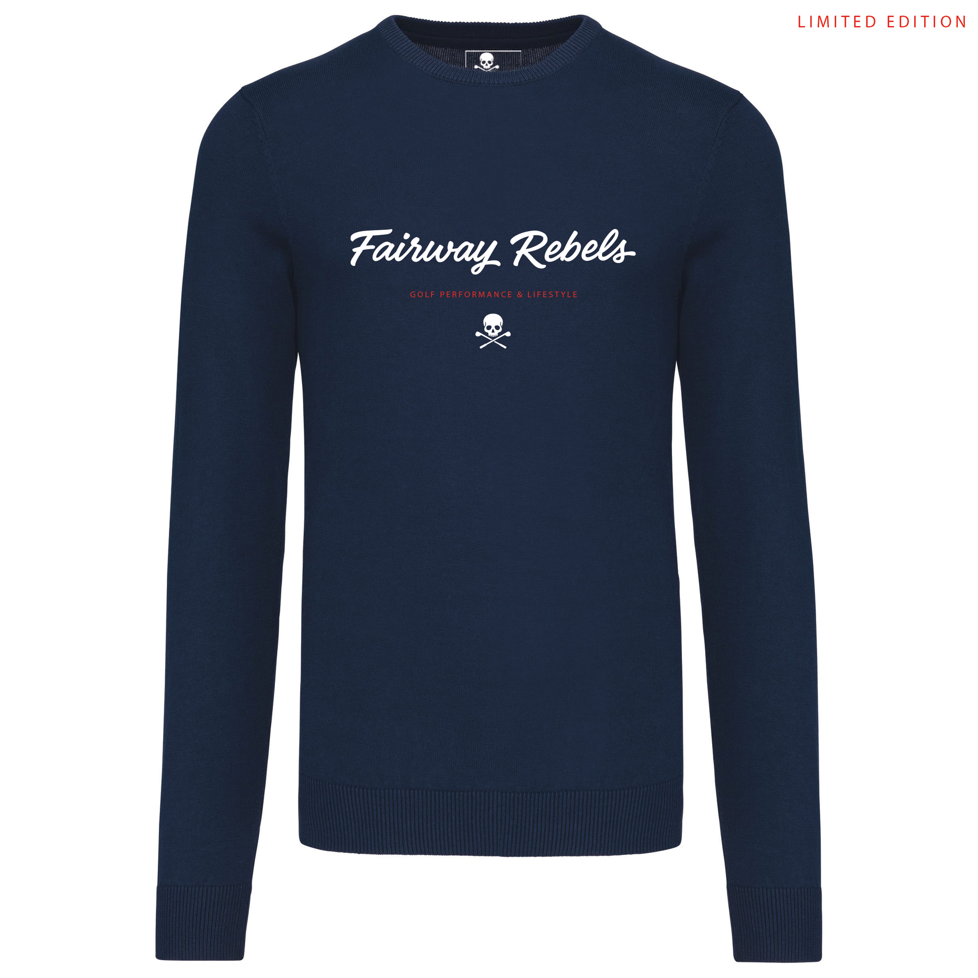 Pull Col Rond Homme Bleu Marine Lifestyle - Fairway Rebels golf - -69.00 EUR