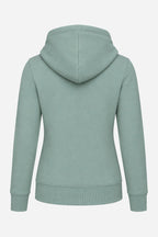 Sweat à capuche femme vert sauge, poche kangourou et logo "FAIRWAY REBELS"
