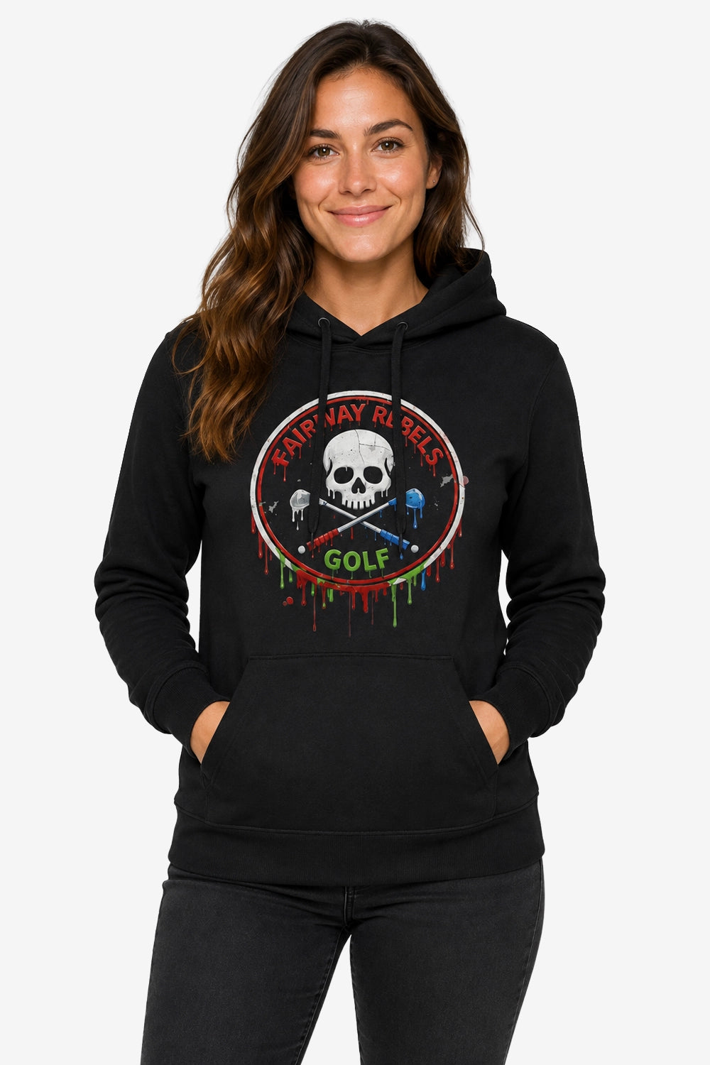 Kapuzen-Sweatshirt Golf Damen Liquid