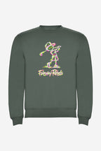 Sweat Golf Fille Vert Col Rond