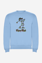 Sweat Golf Garçon Bleu Ciel Col Rond