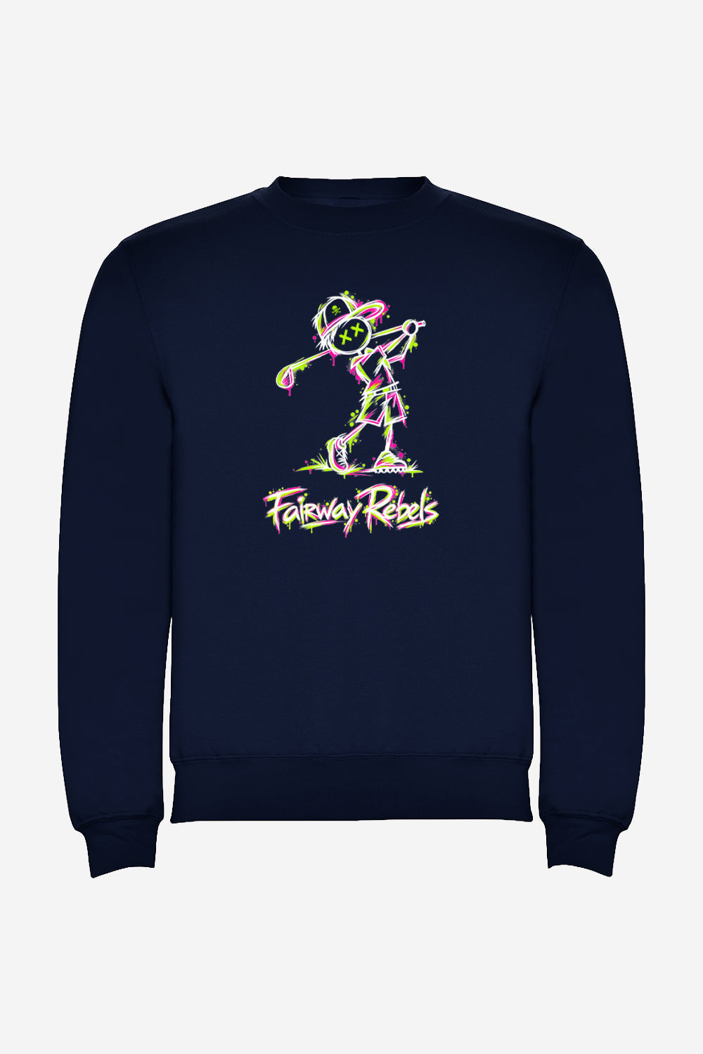 Sweat Golf Garçon Bleu Marine Col Rond