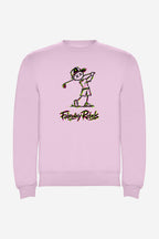Sweat Golf Garçon Rose Col Rond