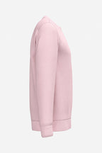 Sweat de golf homme rose clair, vue de profil latéral, manches longues