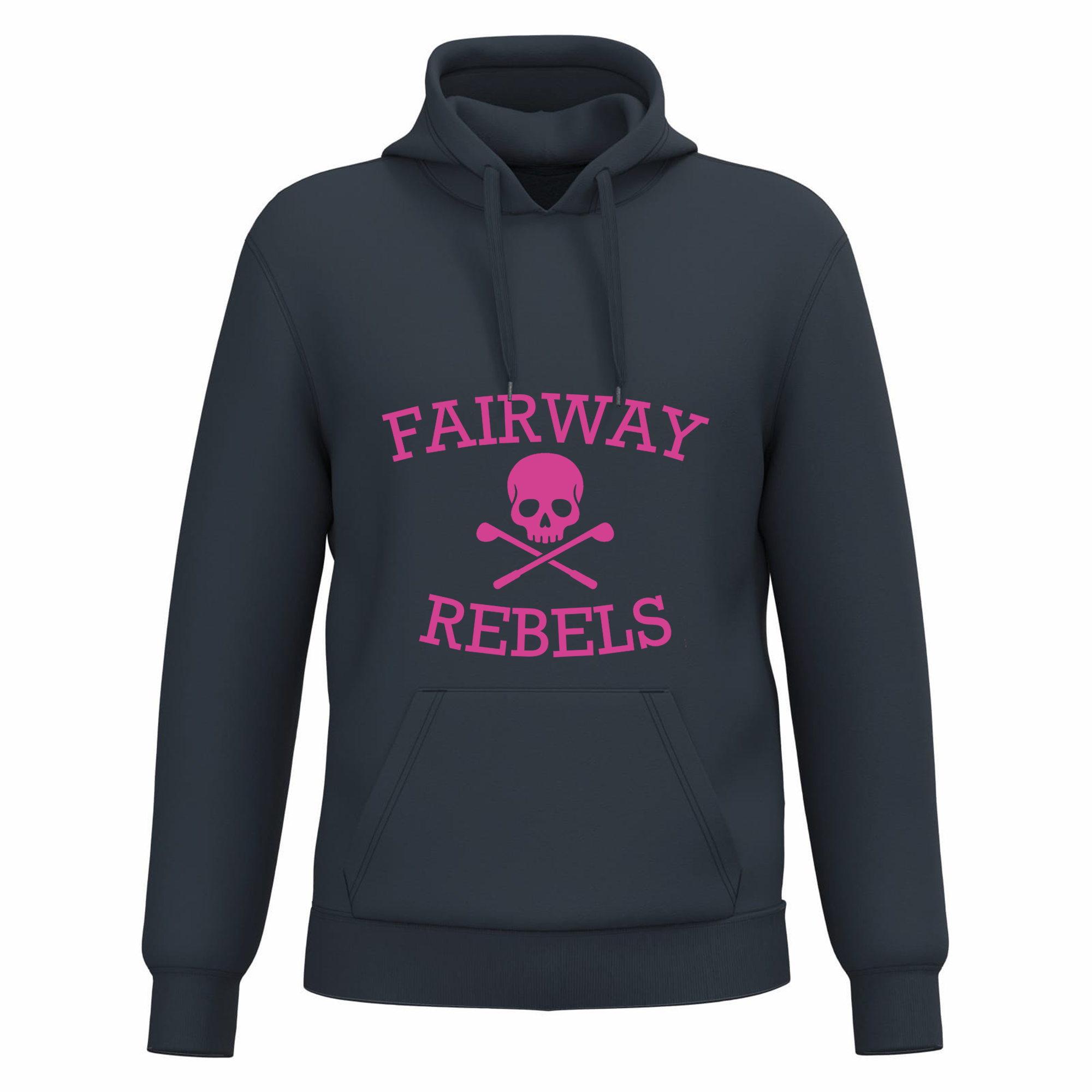 Sweat à Capuche Bleu Marine & Rose Fairway Rebels - Fairway Rebels golf
