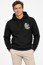 Sweat à capuche homme noir, logo « No Rules Juste Golf » sur la poitrine