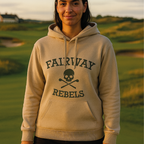 Sweat à Capuche Femme Beige Original - Fairway Rebels golf