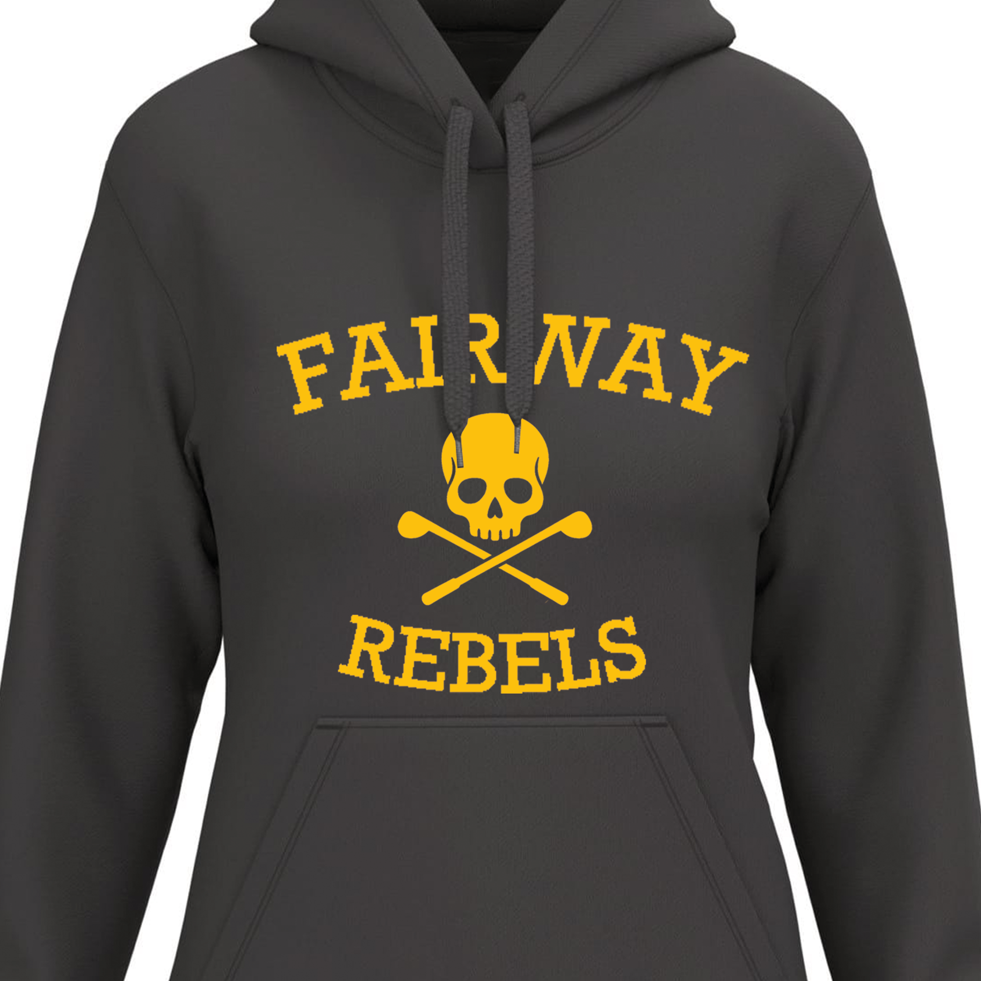 Sweat à Capuche Femme Gris Original - Fairway Rebels golf