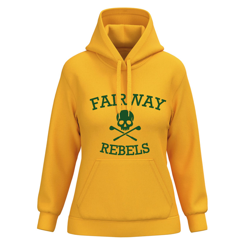 Sweat à Capuche Femme Jaune Original - Fairway Rebels golf