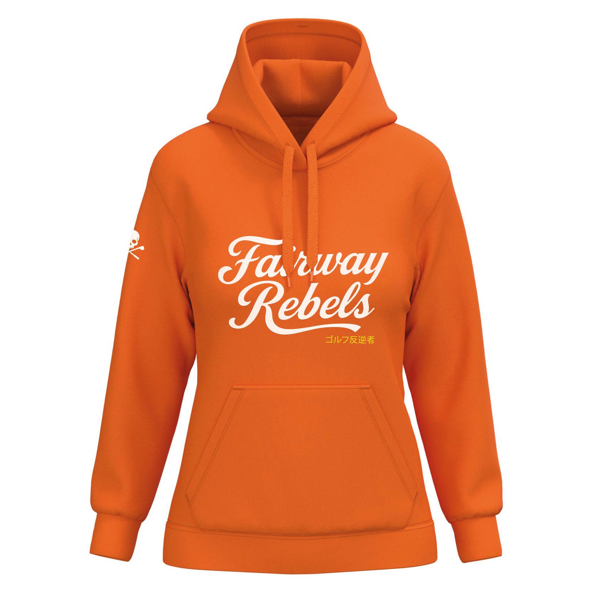 Sweat à Capuche Femme Orange Fairway Rebels J25 - Fairway Rebels golf