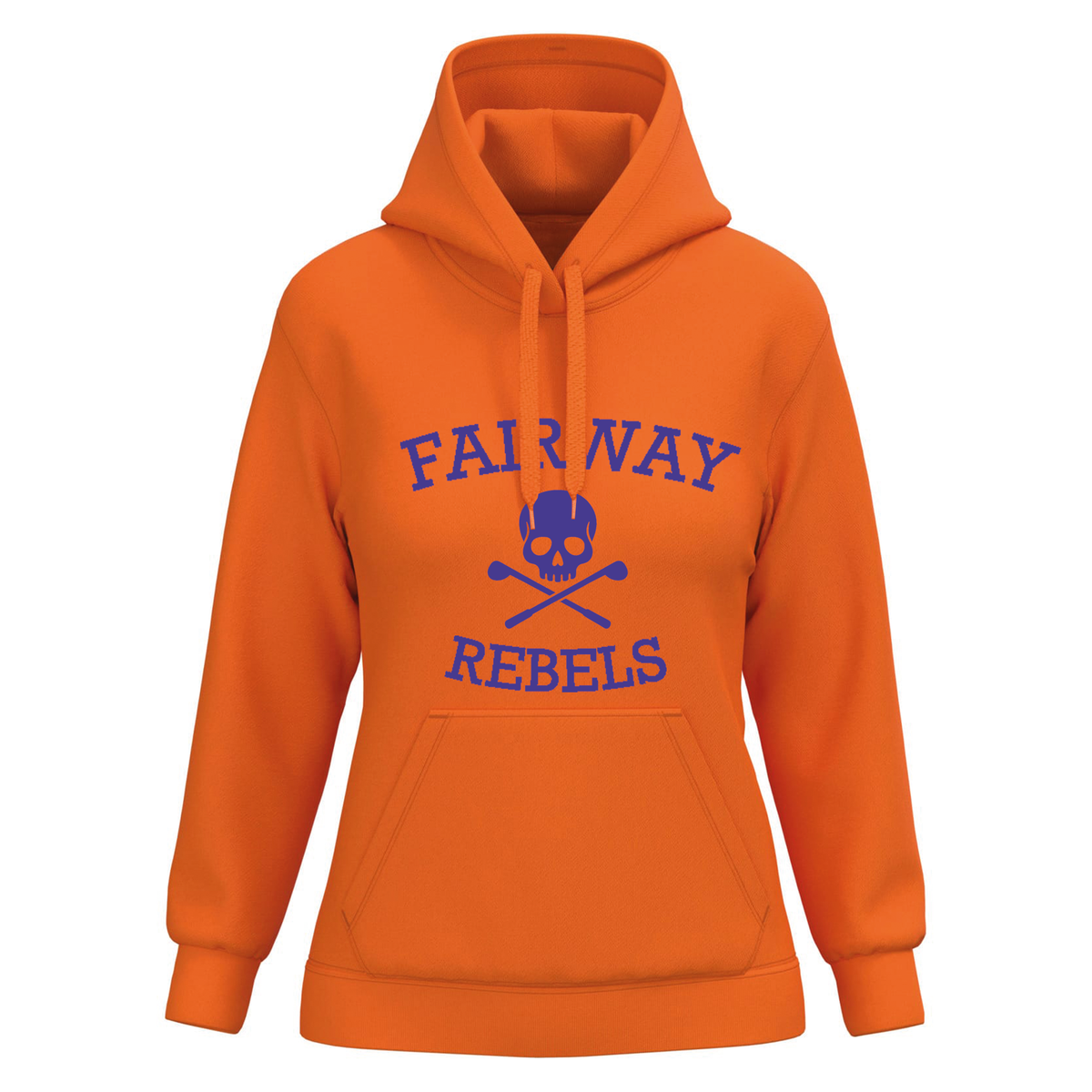 Sweat à Capuche Femme Orange Original - Fairway Rebels golf