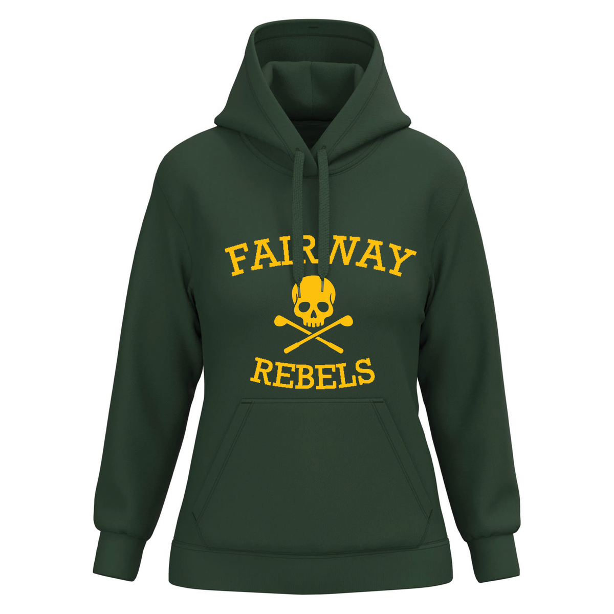 Sweat à Capuche Femme Vert Original - Fairway Rebels golf