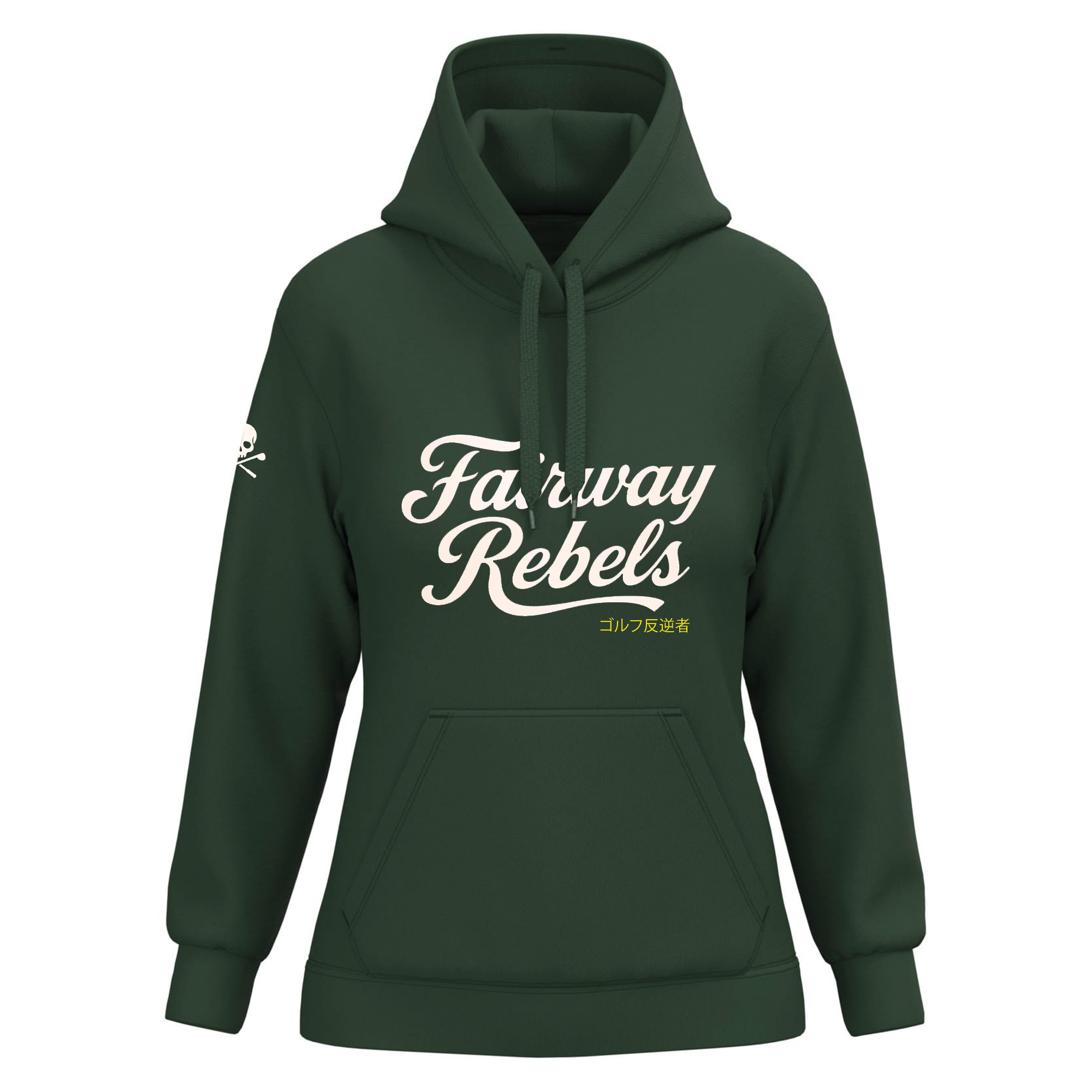 Sweat à Capuche Femme Vert Fairway Rebels J25 - Fairway Rebels golf