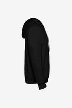Sweat de golf pour fille noir à capuche, vue de côté