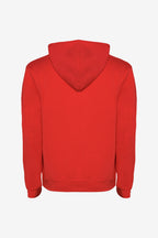 Sweat à capuche rouge pour fille, dos du pull avec capuche