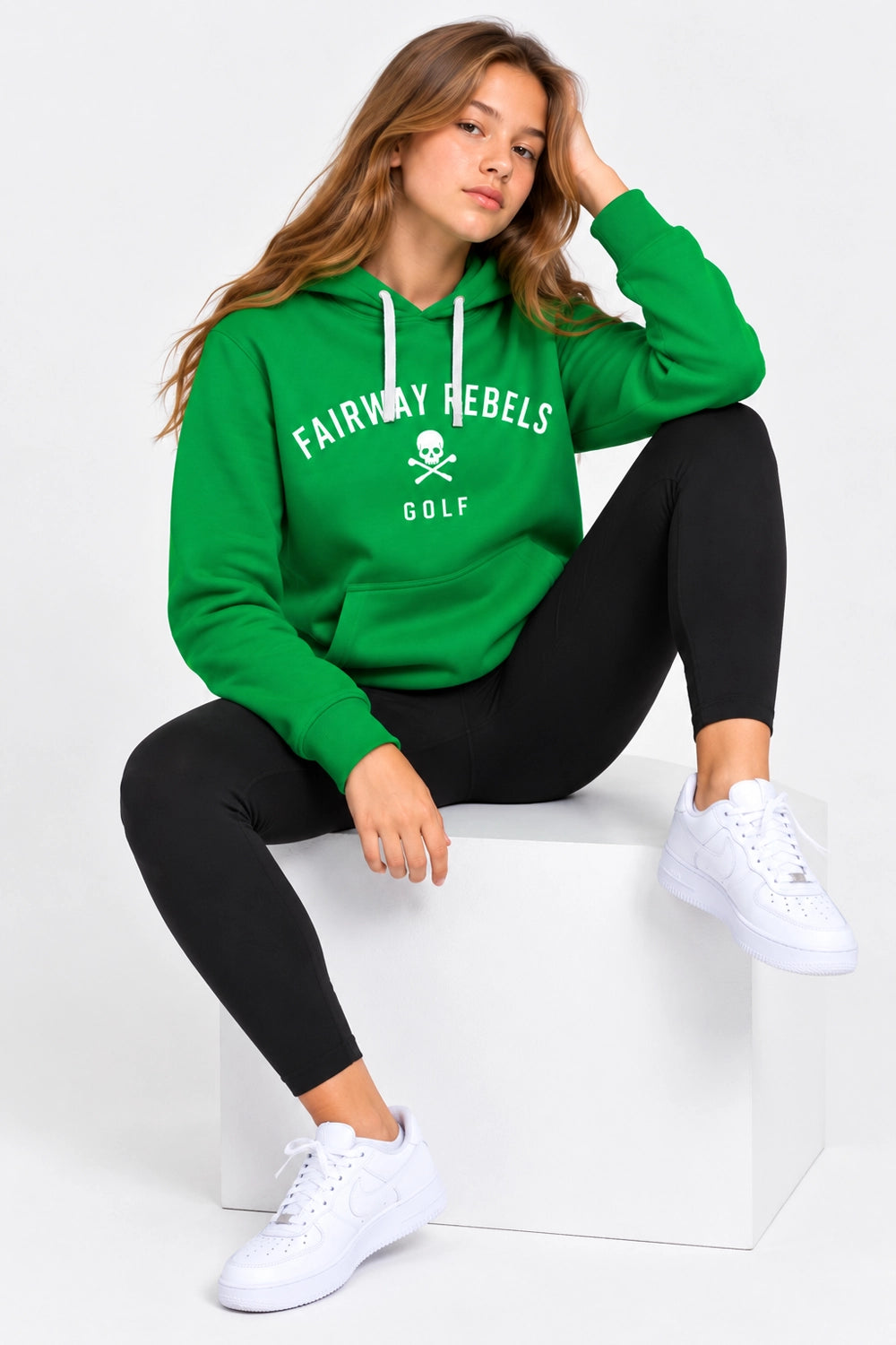 Grüner Golf-Sweatshirt für Mädchen