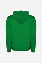 Sweat à capuche vert pour garçon, modèle uni avec capuche, sans logo visible