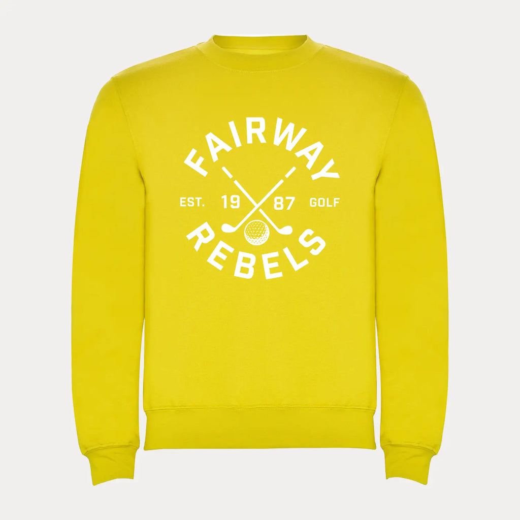 Sweat Golf Enfant 1987 Jaune - Vêtement et accessoire de golf Fairway Rebels
