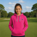 Kinder-Golf-Hoodie fuchsia