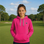 Kinder-Golf-Hoodie fuchsia