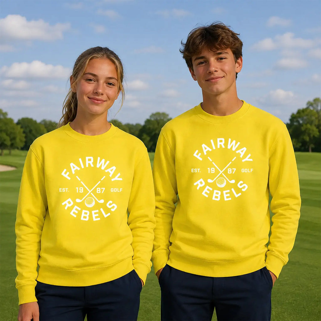 Kinder Golf-Sweatshirt 1987 Gelb
