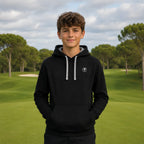 Golf-Kapuzenpullover für Kinder, Schwarz