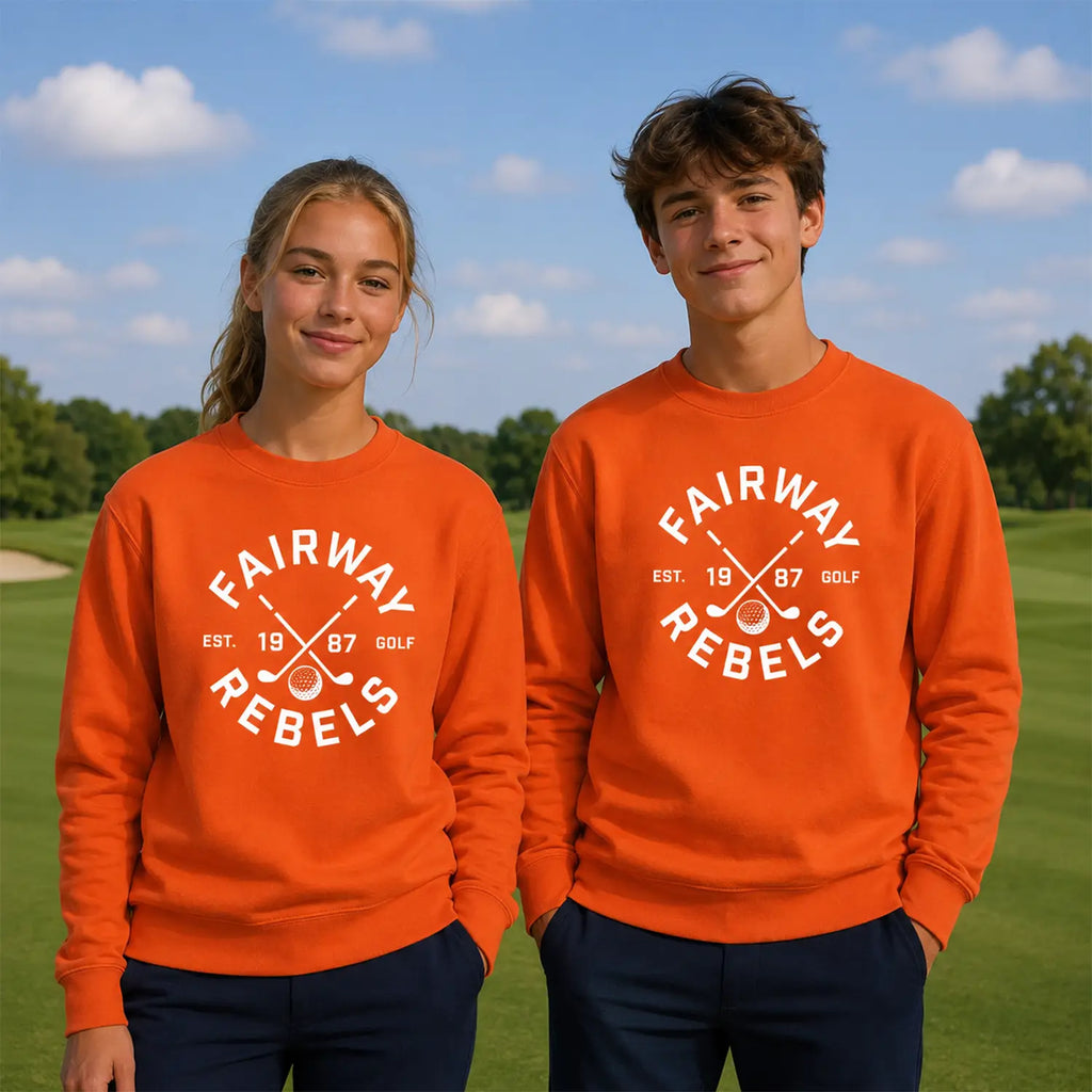Kinder Golf Sweatshirt 1987 Orange