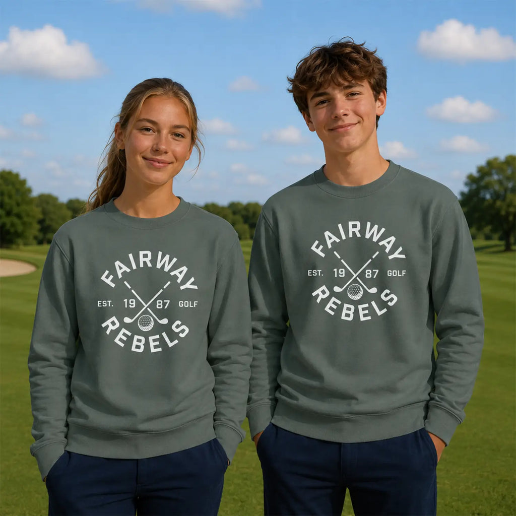 Kinder Golf-Sweatshirt 1987 Grün