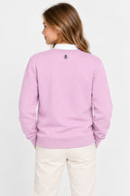 Sweat Golf Fille Rose Col Rond