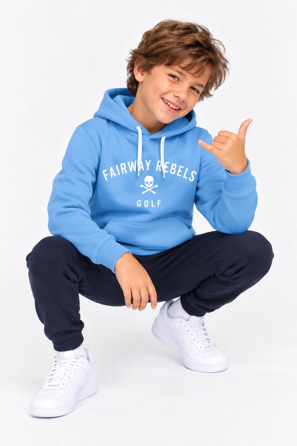 Hellblaues Golf-Sweatshirt für Jungen