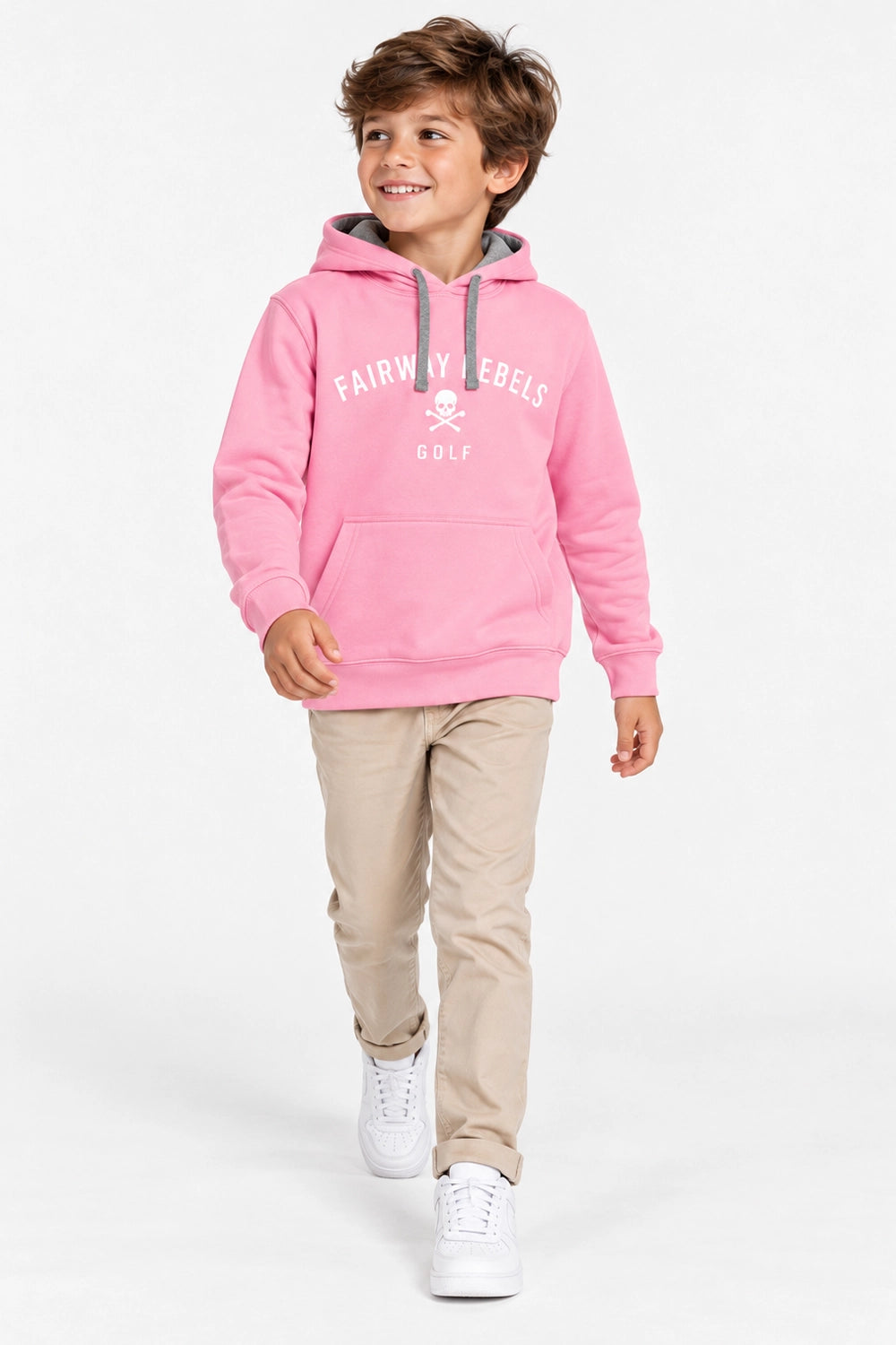Golf-Sweatshirt für Jungen Rosa