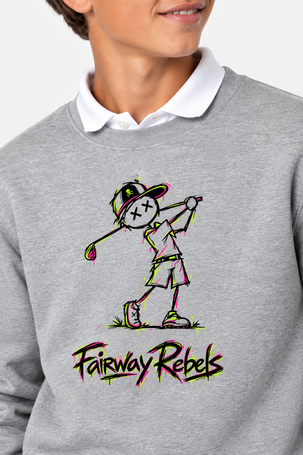 Grüner Golf-Pullover für Jungen
