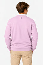Sweat Golf Garçon Rose Col Rond