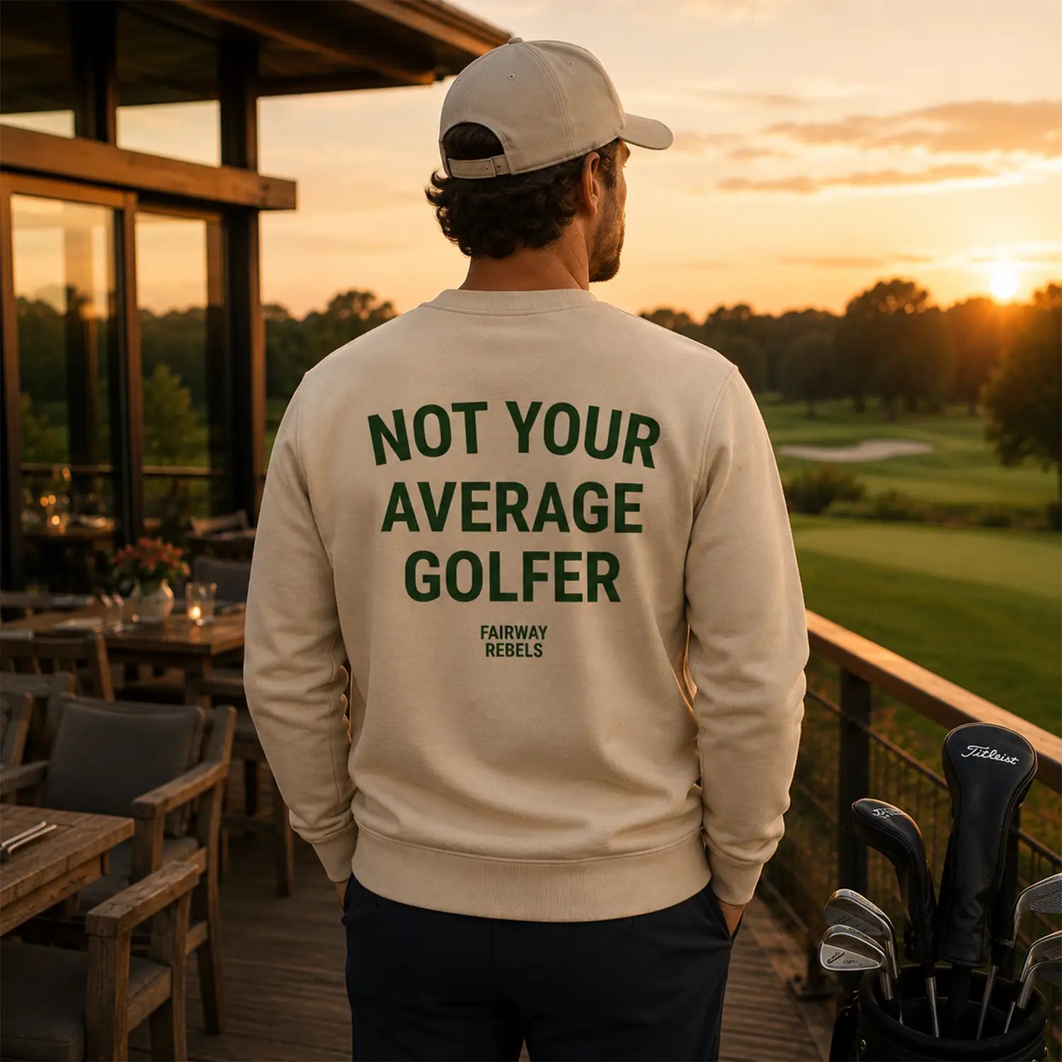Sweat Golf Homme "Not Your Average Golfer" - Vêtement et accessoire de golf Fairway Rebels